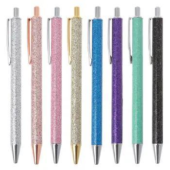 G5AA Роскошная металлическая шариковая ручка с блестками 1,0 мм, ручки с масляным потоком, канцелярские принадлежности Sch