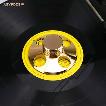 HIFI Золотой сплав LP виниловый проигрыватель стабилизатор диска Рекордный вес/рекордный зажим