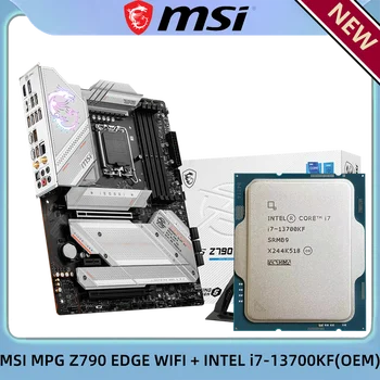 Intel i7 13700KF OEM CPU + MSI MPG Z790 EDGE WIFI DDR5 LGA 1700 ATX Компьютерное Оборудование и программное обеспечение Игровая Материнская плата для ПК 6