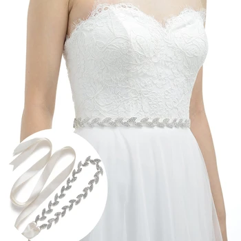 JLZXSY Leaf Design, женский свадебный пояс из тонких страз, хрустальный свадебный пояс для вечерних платьев для вечеринок