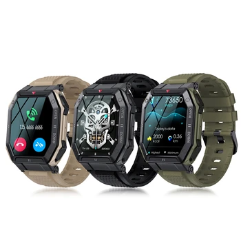 K55 Смарт-Часы Для Мужчин Военные Bluetooth Вызов Частота Сердечных Сокращений Кровяное Давление Кислород 24 Часа Здоровый Монитор Открытый Smartwatch 11