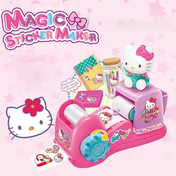 Kawaii Hello Kitty Sanrio Плюшевый мультфильм, Милые креативные наклейки, Игровой домик, Игрушки своими руками, Кукла-принцесса, Аниме, Плюшевые подарки 14