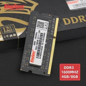 KingSpec memoria ram ddr3 DDR3 4GB 8GB 1600mhz 204 Pin Для ноутбука Intel ddr3 1.35V Аксессуары для ноутбуков ddr3 notebook 11