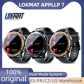 LOKMAT APPLLP 7 Android 9,1 Смарт-Часы 4G Сетевая Двойная Система Relogio Masculino Wifi GPS Умные Часы Мужские 1,6 дюймовые Видеозвонки 15