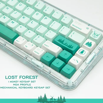 LUCKY-135 Клавиш/Набор Клавиш Lost Forest PBT Keycaps DIY Custom MDA Profile KeyCap для механической клавиатуры MX Switch Game 7