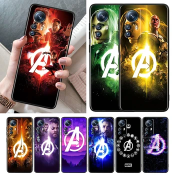 Marvel Avengers Hero Крутой Мягкий Черный Чехол Для Телефона Xiaomi Mi 12T 12S 12X 12 11 11T 11i 10T 10 9 Pro Lite Ultra 5G Cover Shell 16