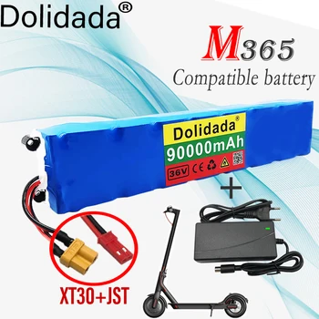 Mijia – Chargeur De Batterie Au Lithium 10S3P 36V 90000mAh 18650 M365, Rechargeable, Avec BMS Intégré, Personnalisé Pour Scooter