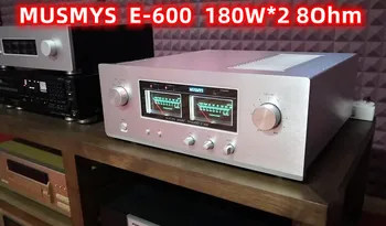 MUSMYS E-600 180 Вт * 2 с усилителем мощности машины для объединения коллекторов, усилитель мощности HIFI, частота: 20 ~ 20 кГц, сигнал/шум 117 ДБ 12