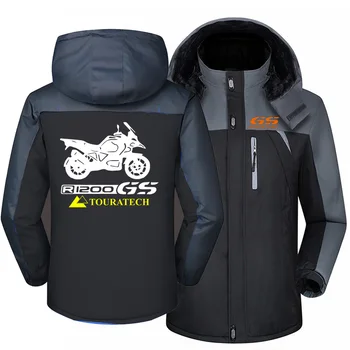 NEUE Winter Jacke Männer für GS ADV 1200 Windjacke Winddicht Wasserdicht Verdicken Fleece Outwear Outdoorsports Mantel 3