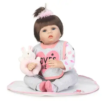 NPKCOLLECTION Горячая распродажа, кукла-реборн, кукла-имитатор, мягкая, настоящая, нежная на ощупь виниловая силиконовая кукла, игрушки для детей на Рождество 14