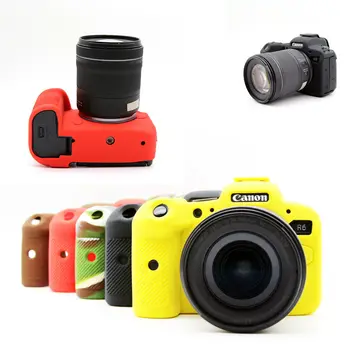 R6 Силиконовый Чехол Сумка Чехол Для Корпуса Защитная Рамка Кожа Для Canon EOS R6 Камера EOSR6 Беззеркальная Камера 10