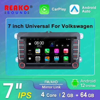 REAKO Android 12 для Volkswagen VW Skoda Octavia Passat Tiguan Touran GOLF POLO, автомагнитола, мультимедийный плеер Carplay Auto 2