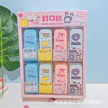 Sanrio, милый мультфильм Kuromi, Мини-зажим для запайки закусок, портативный пластиковый пакет для запайки пищевых продуктов, Вакуумная машина для запайки Оптом