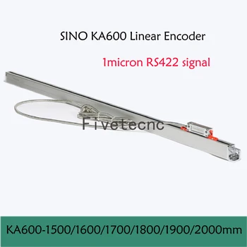 SINO KA-600 1500 1600 1700 1800 1900 2000 мм 1 микрон RS422 DRO Линейная стеклянная шкала KA600 0,001 мм Оптический Энкодер для фрезерного станка