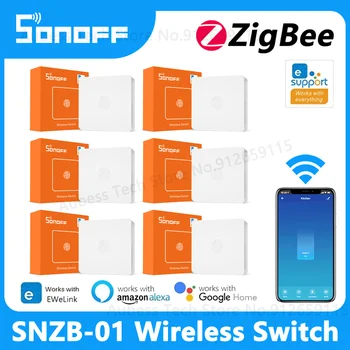 SONOFF SNZB-01 Zigbee Smart Button Переключает уведомления о низком заряде батареи В приложении eWeLink для ZBBridge Alexa Google Home Assistant IFTTT 3