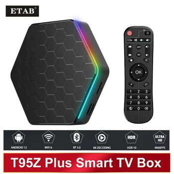 T95Z Plus Smart Tv Box Android 12 6K ДЕКОДИРОВАНИЕ 2,4G/5G BT5.0 WIFI6 3D Voice16g 32gb 64gb HDR 10 4K60FPS Телеприставка Медиаплеер 14