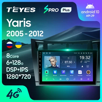TEYES SPRO Plus Для Toyota Yaris XP90 2005-2012 Автомобильный Радио Мультимедийный Видеоплеер Навигация GPS Без 2din 2 din DVD 15