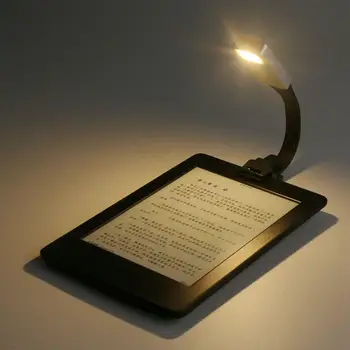USB Перезаряжаемый светодиодный светильник для чтения книг Со съемным гибким зажимом, Портативная лампа для чтения электронных книг Kindle, Ночник для спальни 5