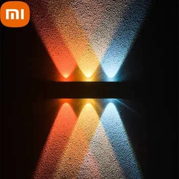 Xiaomi Solar Lamp Наружный Настенный светильник Украшение сада Наружный Водонепроницаемый 6LED Алюминиевый Солнечный Настенный светильник-бра 1