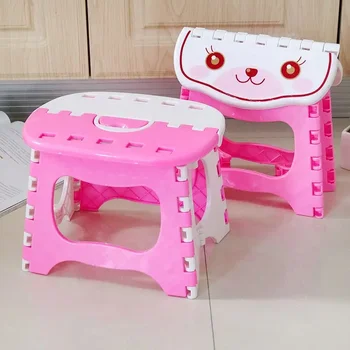 Y000 Складной Домашний Детский Пластиковый табурет, Портативный складной стул, Маленькая скамейка, табуретка, мебель для гостиной, дом