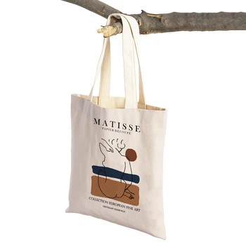 Абстрактная женская сумка для покупок Matisse Face Pigeon Cora Canvas, сумки для покупок, двусторонняя женская сумка-тоут, сумка через плечо 1