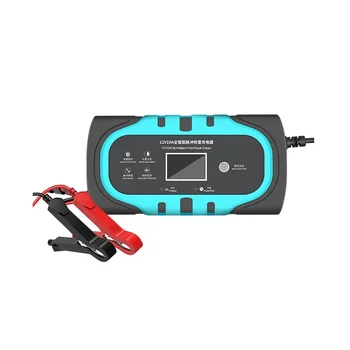Автомобильное зарядное устройство 10A 12V Auto Smart Battery Charger с сенсорным ЖК-дисплеем, Ремонтные зарядные устройства, штепсельная вилка EU