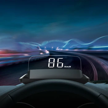 Автомобильное Зеркало HUD Превышение скорости Во время Вождения Проектор Скорости Напряжения Автомобиля Четкий Шрифт дисплея Auto HUD OBD2 1 Комплект 13