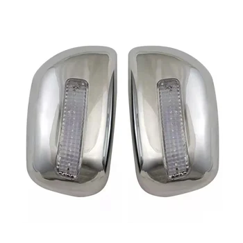 Автомобильное хромированное серебряное боковое стекло заднего вида, Отделка крышки зеркала заднего вида, чехлы для зеркал на 2001-2007 годы 13