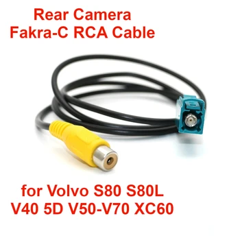 Автомобильный Оригинальный Экран Реверсивной Камеры Заднего Вида Video Fakra RCA Кабель-Адаптер для Volvo XC60 XC90 V40 5D-V70 XC70 S80 S80L 10