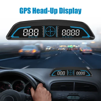Автомобильный спидометр Smart Digital Alarm Reminder Meter HD G3 GPS HUD Heads Up Дисплей 17