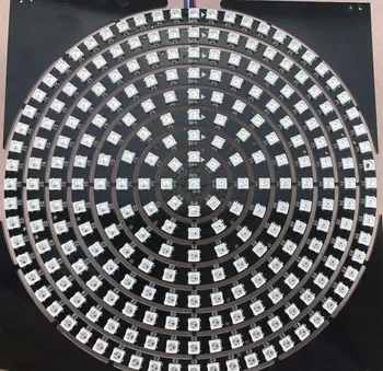 адресуемый кольцевой светодиодный светильник DC5V WS2812B; черная печатная плата; один комплект с 1/8/12/16/24/32/40/48/60 светодиодами (всего 9 видов размеров) 11