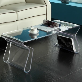 Акриловый журнальный столик в стиле Magino на заказ, подходящий для спальни и гостиной 12