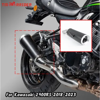 Аксессуары Для мотоциклов Выхлопная Труба Глушителя Из Черной Нержавеющей Стали Длинного Типа Для Kawasaki Z900RS 2018 2019 2020 2021 2022 2023 9