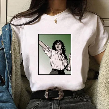 Алжирская футболка, женские футболки с графической мангой, женская забавная одежда 17
