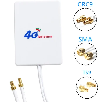 Антенна LTE 3G 4G TS9 CRC9 SMA Разъем 4G LTE Маршрутизатор Внешняя Антенна Для Huawei 3G 4G LTE Маршрутизатор Модем Кабель длиной 2 М