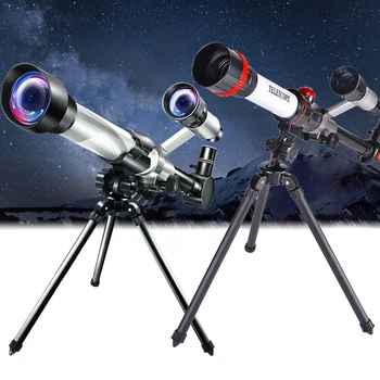 Астрономический Телескоп с 3 Окулярами Двойного Назначения Для Научных экспериментов, Монокулярный Телескоп Для Наблюдения за Звездами, Учебное Оборудование