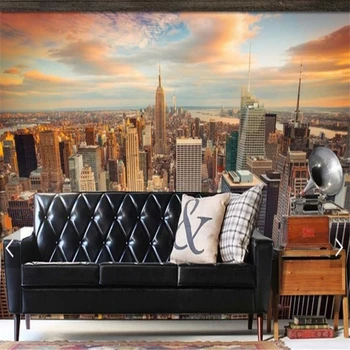 бейбехан Красивые пейзажи Соединенных Штатов и Нью-Йорка Декорации ТВ фон настенная фреска Papel de parede 13