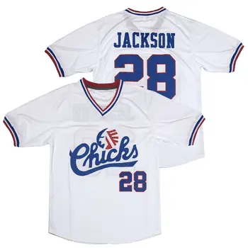 Бейсбольная майка Bo Jackson #28 Chicks Movie, Америка, сшитая из белого S-3XL