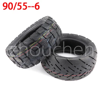 Бескамерная шина хорошего качества 90/55-6, утолщенная внедорожная вакуумная шина для аксессуаров для электрических скутеров 15