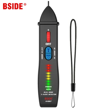 Бесконтактный индикатор детектора напряжения BSIDE AVD07 Smart Electric Pen Tester Проверка непрерывности разности проводов под напряжением/нейтрали NCV 4