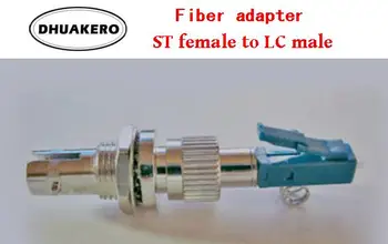 бесплатная доставка AB41B ST женский к LC мужской 20шт SM режим волоконно-оптический соединитель фланцевый соединитель адаптер 12