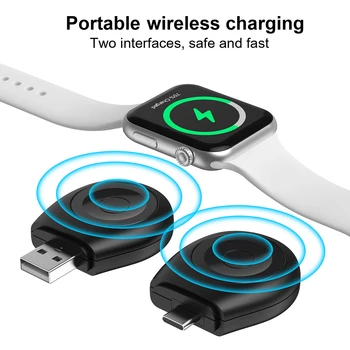 Беспроводное зарядное устройство для Apple Watch Charger 8 7 6 серии iWatch Портативная док-станция для зарядки Type c/USB Аксессуары для Apple Watch 16