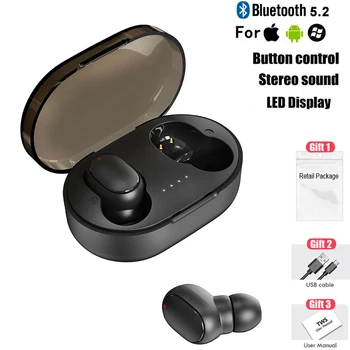 Беспроводные наушники Bluetooth V5.2 TWS Наушники С Низкой задержкой Игровые Наушники 13 мм Драйвер HIFI Звуковая Гарнитура + HD Микрофон 3g-Легкий