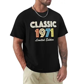 винтажная ретро-футболка 1971 года рождения, летние топы, винтажная футболка, спортивные рубашки, футболка для мужчин 16