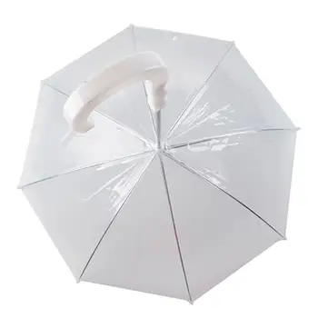 Водонепроницаемый прозрачный чехол для выгула собак, встроенный поводок, зонт для домашних животных от дождя и мокрого снега 9