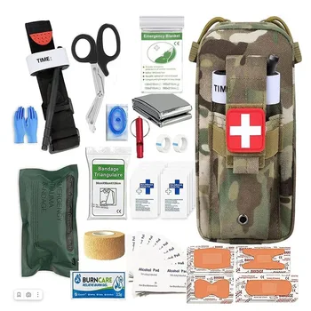Военно-Полевая Аптечка Первой Помощи Тактический Набор Инструментов Для Выживания В Дикой Природе Аварийный Комплект Открытый Кемпинг Медицинское EDC Оборудование 16