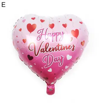 Воздушный шар для вечеринки из 2шт, многоразовый, легко надуваемый Воздушный шар на День Святого Валентина, красный воздушный шар в форме сердца с Днем Святого Валентина 11