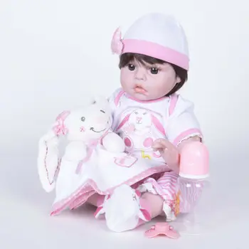 Возрожденная кукла для малышей, реалистичная виниловая принцесса ручной работы, подарок для девочки, 22-дюймовая кукла, игрушки, куклы для девочек, Игрушки для детей 6