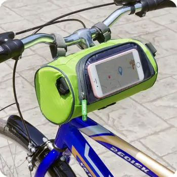 Высококачественная велосипедная сумка с сенсорным экраном для телефона 6,1 дюйма, сумка для верховой езды, водонепроницаемая велосипедная сумка, ультралегкие аксессуары для передней балки велосипеда