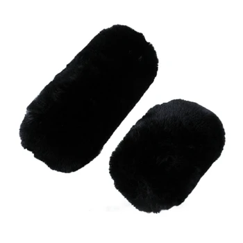 Высококачественный микрофон, ветрозащитный свитер из меха 24 см, черный цвет для видеомикрофонов, пушистый ветрозащитный